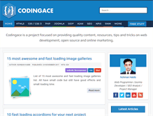 Tablet Screenshot of codingace.com
